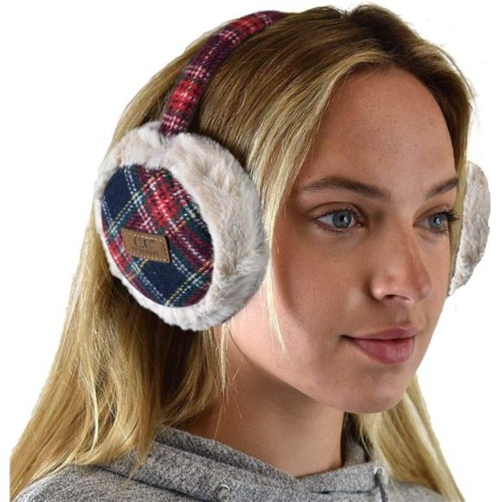 C.C Soft Winter Warm Adjustable Headband Ear Warmer Earmuffs